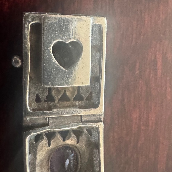 Vintage 925 Silver Multi-gemstone Link Bracelet - Picture 8 of 8